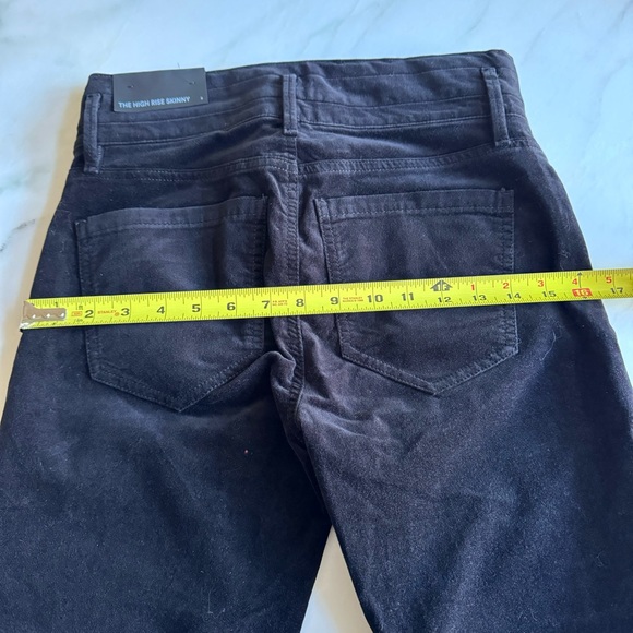 Ann Taylor High Rise 5-Pocket Velvet Pants Black Sz 2 - Picture 11 of 11